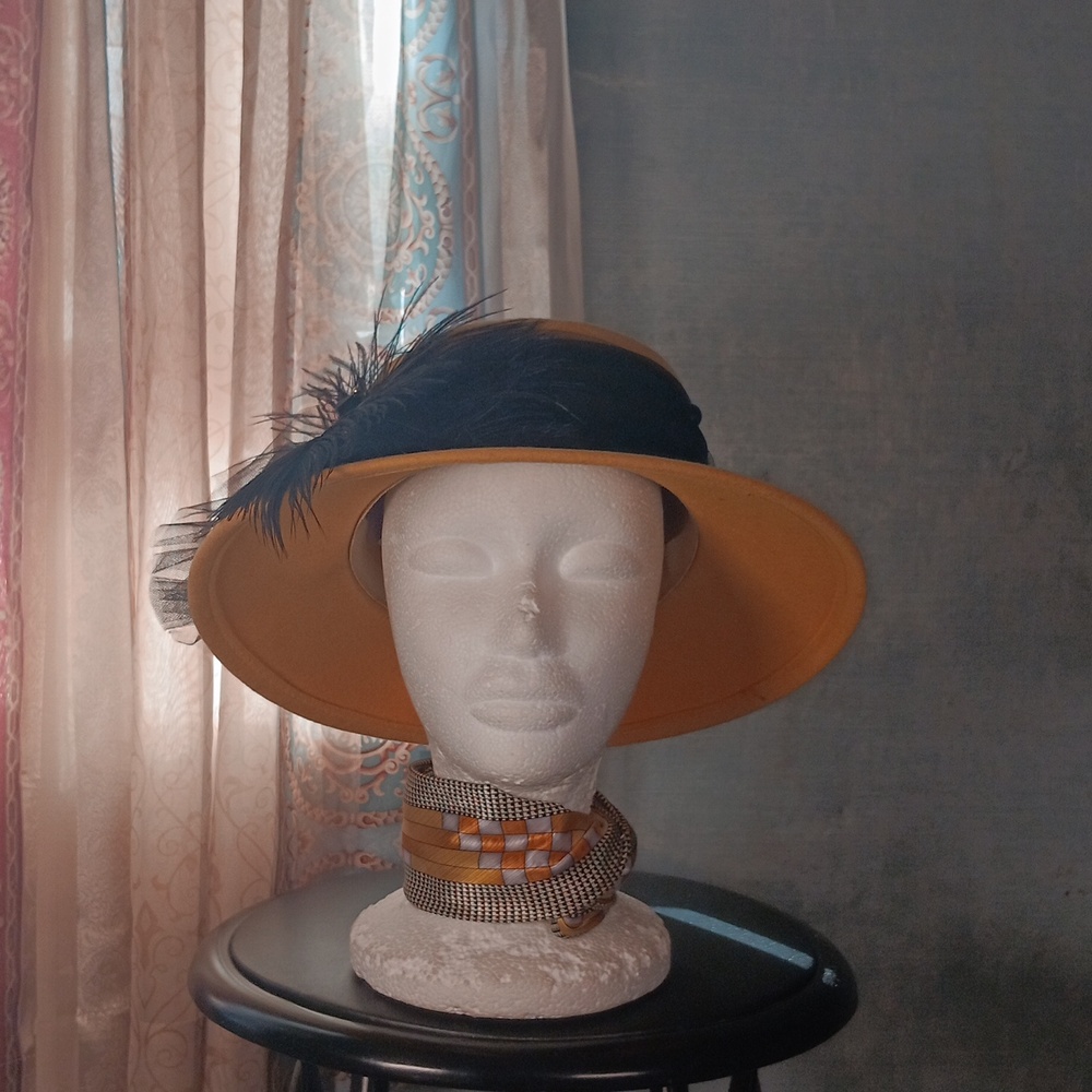 Kathy Jeanne Yellow Year-Round Hat NWT
